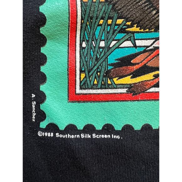 Vintage 80s Maryland Duck Stamp Canada Goose Crewneck Sweatshirt Bird Nature USA - Picture 5 of 8